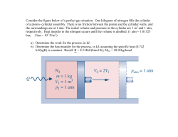 Consider the figure below of a perfect gas situation. One