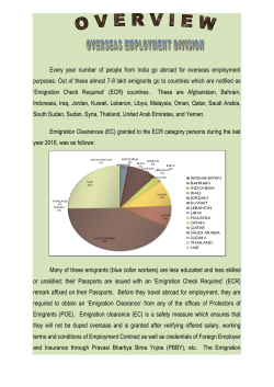 Every year number of people from India go abroad for overseas