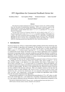FPT Algorithms for Connected Feedback Vertex Set