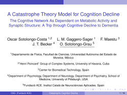 A Catastrophe Theory Model for Cognition Decline - The