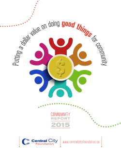 Putting a dollar value on doing good things for community