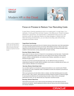 Focus on Process to Reduce Your Recruiting Costs