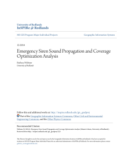 Emergency Siren Sound Propagation and Coverage Optimization