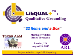 Qualitative Grounding "22 Items and a Box"