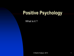 Positive Psychology