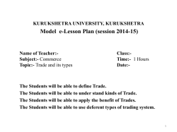 E-Lesson Plan Roll No.:- 14 Class:- XI Subject