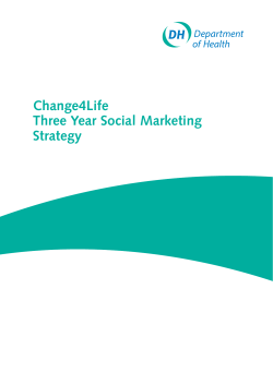 Change4Life | Three Year Social Marketing Strategy