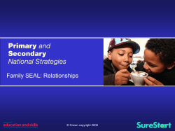 Primary and Secondary National Strategies Inclusion