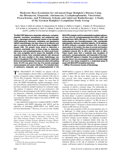 Moderate Dose Escalation for Advanced Stage