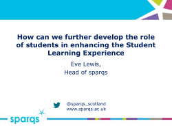 How can we further develop the role of students in