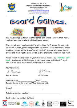 Y2 Board Games Club - Devonshire Primary Academy