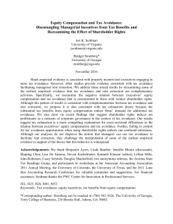 Disentangling Managerial Incentives from Tax Benefits and