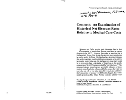 Comment: An Examination of Historical Net Discount Rates Relative