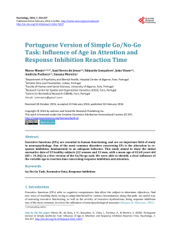 Portuguese Version of Simple Go/No-Go Task