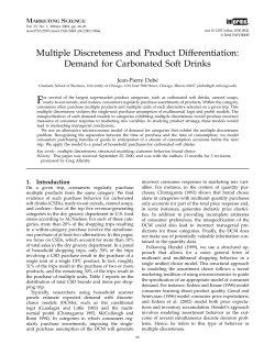 Multiple Discreteness and Product Differentiation: Demand for