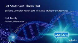 Let Stats Sort Them Out