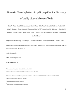 Selective, on-resin N-methylation of cyclic peptides