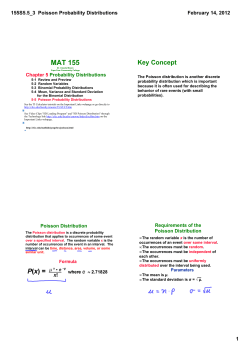 155S5.5_3 Poisson Probability Distributions