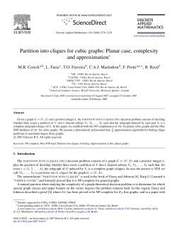 Partition into cliques for cubic graphs: Planar