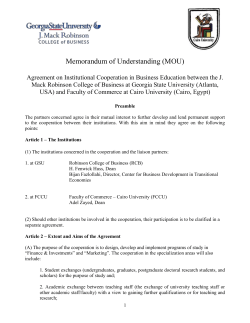 Agreement on Educational Cooperation in Teaching and Research