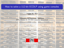 How to solve a 112-bit ECDLP using game consoles