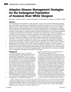 Adaptive Disease Management Strategies for the Endangered
