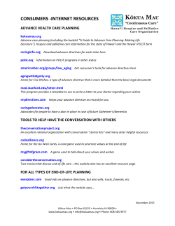 Kokua Mau Web Resources for Consumers