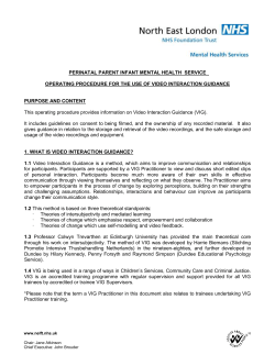 Sample VIG Protocol NHS - Video Interaction Guidance