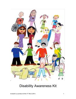 Disability Awareness Activities.