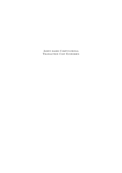 Agent-based Computational Transaction Cost Economics