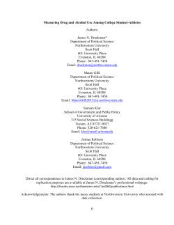 Measuring Drug and Alcohol Use Among College Student