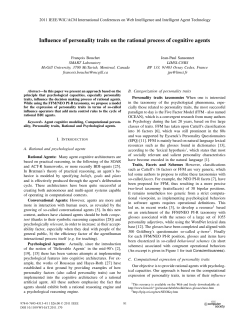 Influence of Personality Traits on the Rational