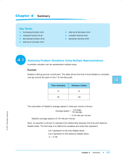 Chapter 4 Summary - Davis School District