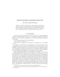 Lim-inf convergence in partially ordered sets