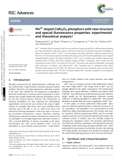 Mn2+ doped CdAl2O4 phosphors with new structure and special