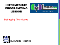 INTERMEDIATE PROGRAMMING Lesson
