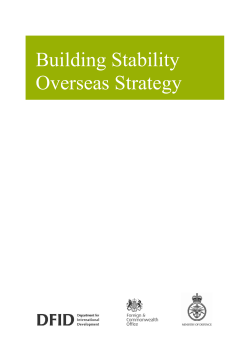 Building Stability Overseas Strategy