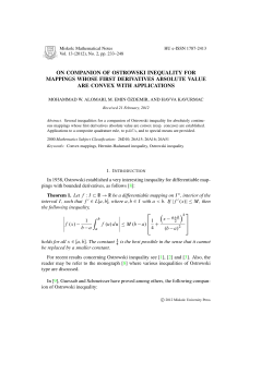 on companion of ostrowski inequality for mappings whose first
