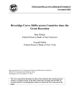 Beveridge Curve Shifts across Countries since the Great