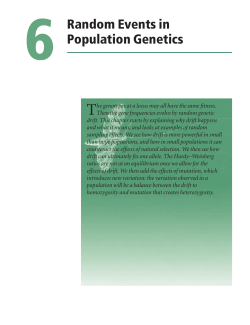 6 Random Events in Population Genetics