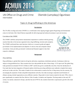 Topic A: Drug trafficking in the Americas