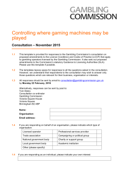 Controlling where gaming machines may be played
