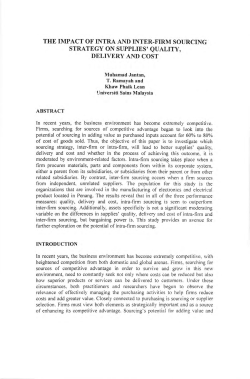 THE IMPACT OF INTRA AND INTER