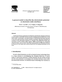 A general model to describe the electrostatic at