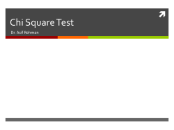 Chi Square Test