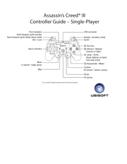 Assassin`s Creed&reg; III Controller Guide &ndash; Single-Player