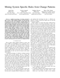 Mining System Specific Rules from Change Patterns - RMoD