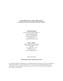 network effects and competition - UNC