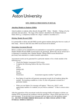 ASTON:VISION &ndash; SITS