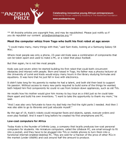 Meet the computer whizz from Togo who built his first